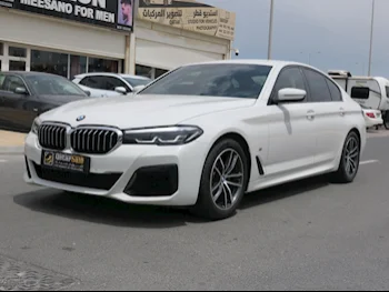 BMW  5-Series  520i  2021  Automatic  34,000 Km  4 Cylinder  Rear Wheel Drive (RWD)  Sedan  White  With Warranty