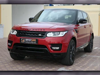 Land Rover  Range Rover  Sport  2016  Automatic  119,000 Km  8 Cylinder  Four Wheel Drive (4WD)  SUV  Red