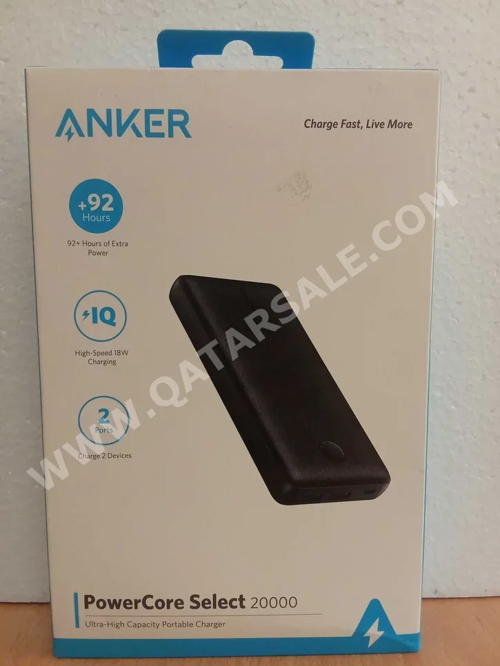 Power Banks Anker  Most USB Devices  Black  Under Warranty