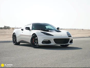 Lotus  Evora  410  2019  Automatic  45,000 Km  6 Cylinder  Rear Wheel Drive (RWD)  Coupe / Sport  White