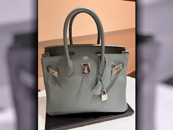 Tote Bag  - Hermes  - Grey  - Faux Leather  - For Women