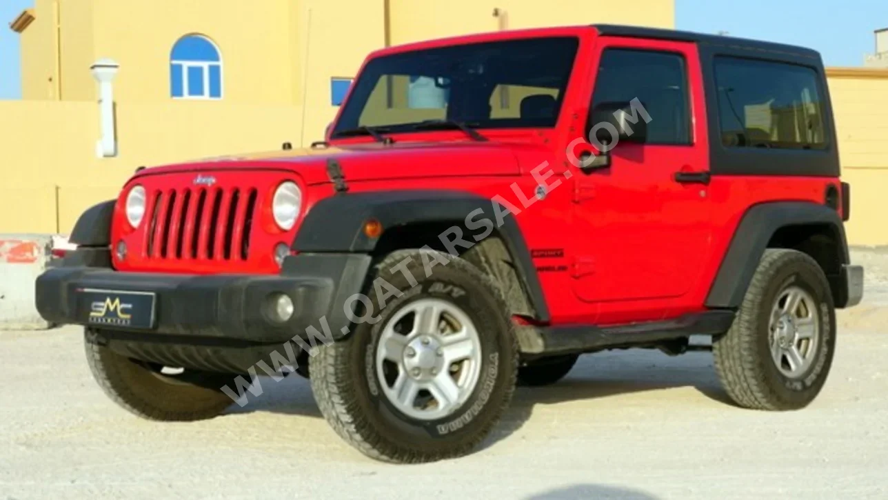 Jeep  Wrangler  Sport  2016  Automatic  77,000 Km  6 Cylinder  Four Wheel Drive (4WD)  SUV  Red