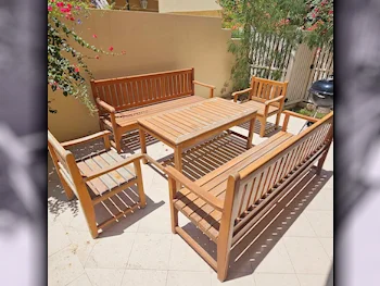 Patio Furniture Wood  Patio Set Number Of Seats 9