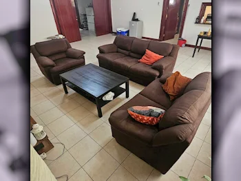 Sofas, Couches & Chairs Sofa Set  Brown  With Table