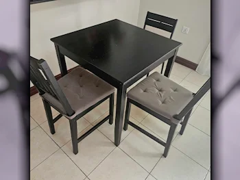 Dining Table with Chairs  Black