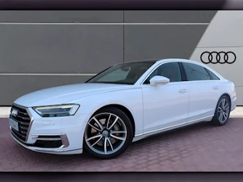 Audi  A8  3.0  2021  Automatic  33,000 Km  6 Cylinder  All Wheel Drive (AWD)  Sedan  White  With Warranty