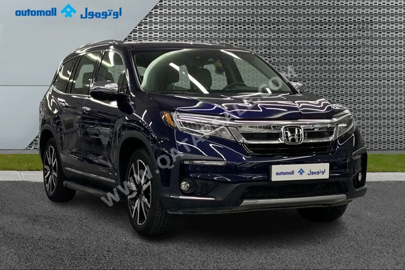 Honda  Pilot  Touring  2022  Automatic  33,160 Km  6 Cylinder  Four Wheel Drive (4WD)  SUV  Blue  With Warranty
