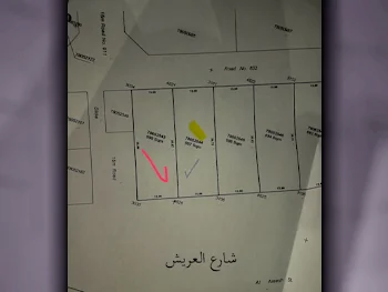 اراضي الشمال  أبو ظلوف المساحة 599 متر مربع