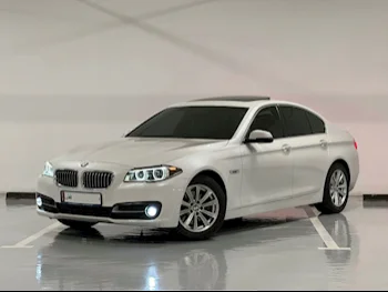 BMW  5-Series  520i  2014  Automatic  108,000 Km  4 Cylinder  Rear Wheel Drive (RWD)  Sedan  White