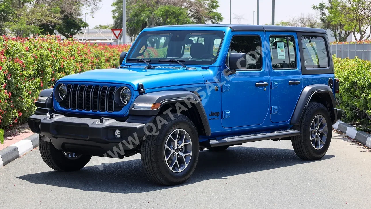 Jeep  Wrangler  Sport Plus  2024  Automatic  0 Km  4 Cylinder  Four Wheel Drive (4WD)  SUV  Blue  With Warranty