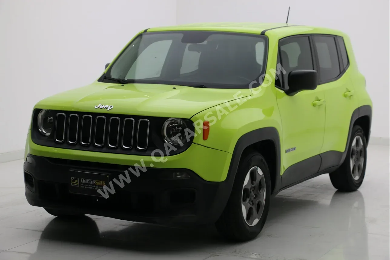 Jeep  Renegade  Sport  2017  Automatic  110,000 Km  4 Cylinder  Front Wheel Drive (FWD)  SUV  Green