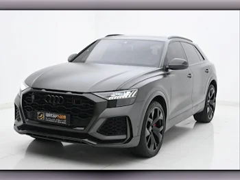 Audi  Q8  RS  2021  Automatic  64,500 Km  8 Cylinder  All Wheel Drive (AWD)  SUV  Gray  With Warranty