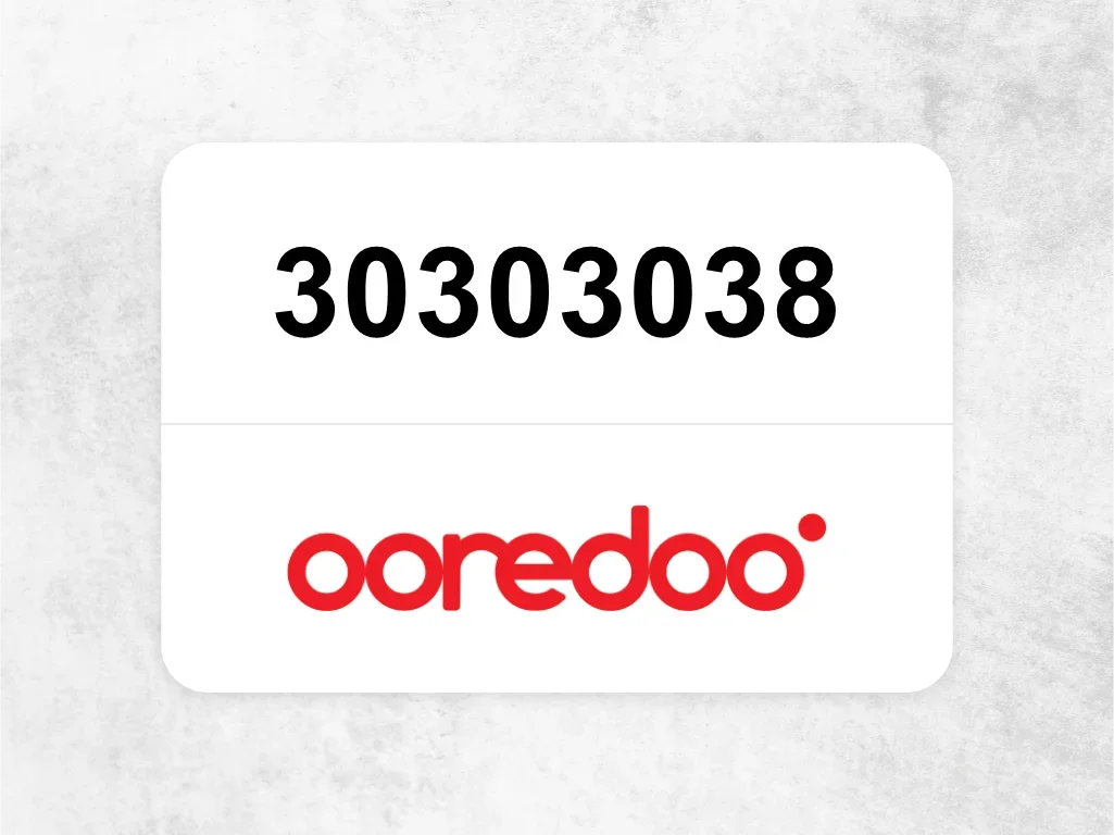 Ooredoo Mobile Phone  30303038