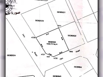 اراضي للبيع في الريان  - عين خالد  -المساحة 1,533 متر مربع