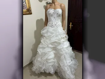 Wedding Dress  White Size: Medium
