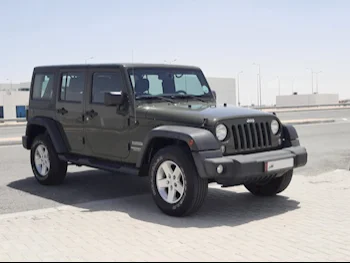 Jeep  Wrangler  Sport  2015  Automatic  102,000 Km  6 Cylinder  Four Wheel Drive (4WD)  SUV  Green