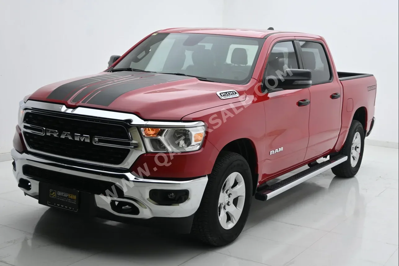  Dodge  Ram  Big Horn  2023  Automatic  3,000 Km  8 Cylinder  Four Wheel Drive (4WD)  Pick Up  Red  With Warranty