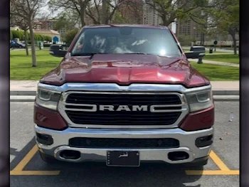 Dodge  Ram  Big Horn  2019  Automatic  89,600 Km  8 Cylinder  Four Wheel Drive (4WD)  Pick Up  Maroon  With Warranty