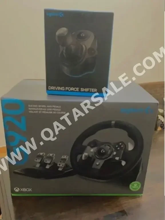 Microsoft -  Xbox  Steering Wheel with Shifter