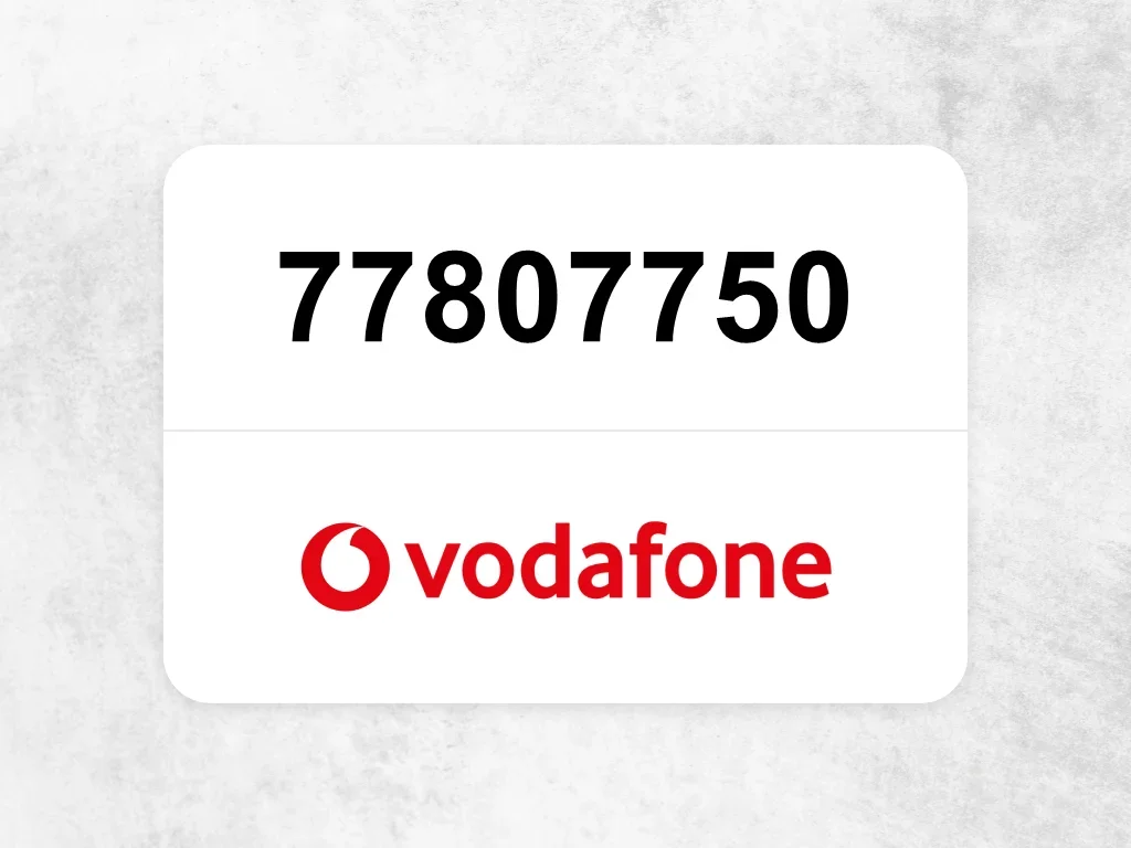 Vodafone Mobile Phone  77807750