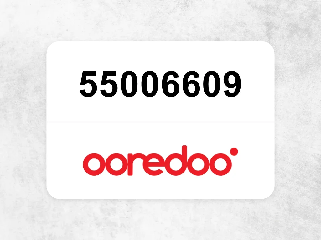 Ooredoo Mobile Phone  55006609
