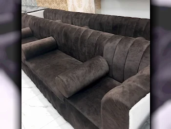 Sofas, Couches & Chairs Sofa Set  Fabric  Brown