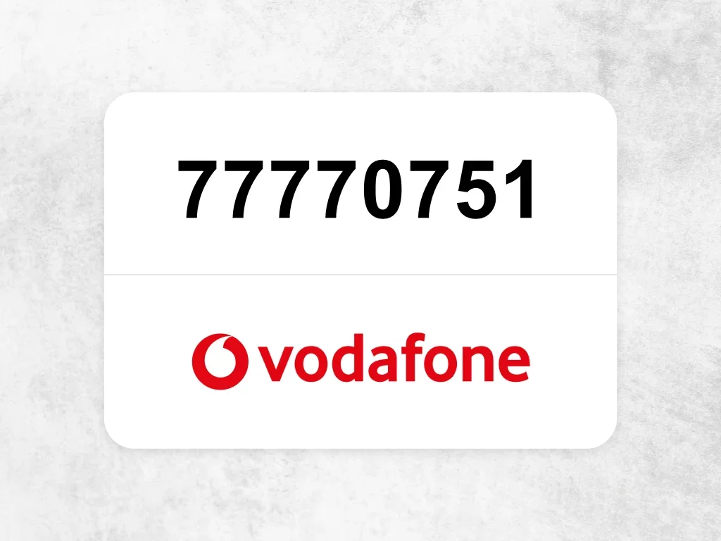 77770751  Vodafone Mobile Phone