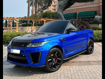 Land Rover  Range Rover  Sport SVR  2019  Automatic  88,000 Km  8 Cylinder  Four Wheel Drive (4WD)  SUV  Blue  With Warranty