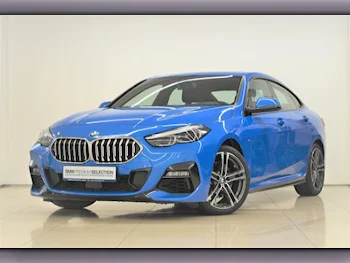 BMW  2-Series  218i  2021  Automatic  59,400 Km  3 Cylinder  Front Wheel Drive (FWD)  Sedan  Blue  With Warranty