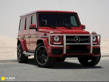 Mercedes-Benz  G-Class  63 AMG  2015  Automatic  131,000 Km  8 Cylinder  Four Wheel Drive (4WD)  SUV  Red