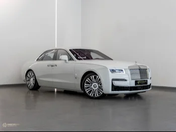 Rolls-Royce  Ghost  2021  Automatic  12,900 Km  12 Cylinder  All Wheel Drive (AWD)  Sedan  White  With Warranty