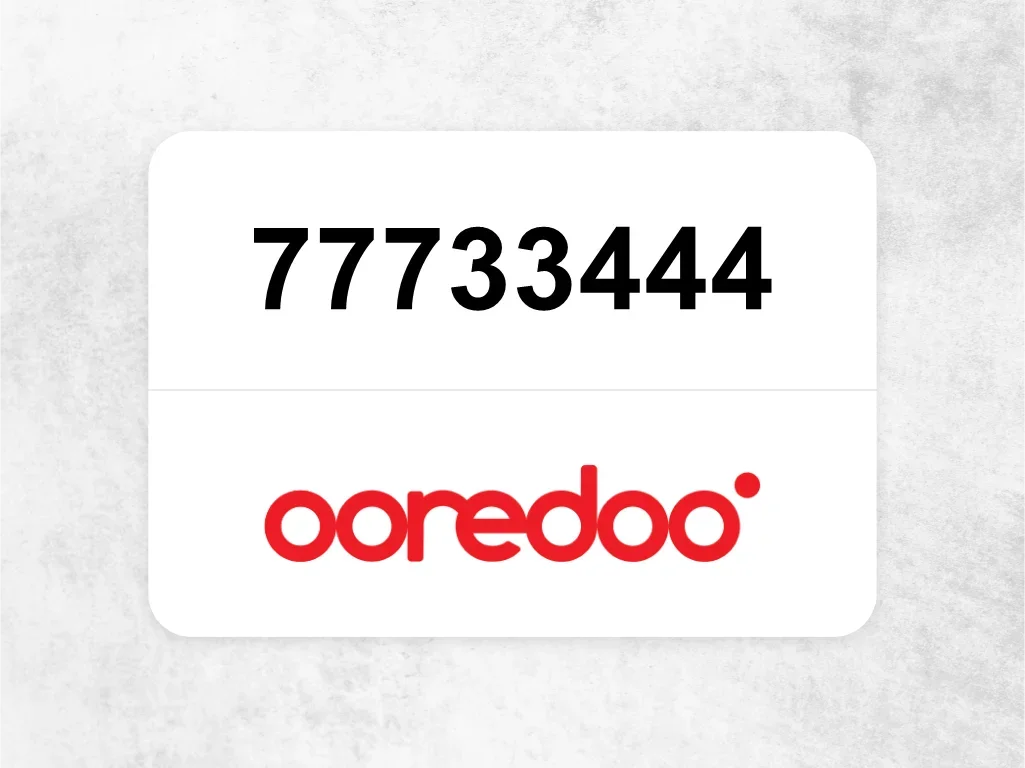 Ooredoo Mobile Phone  77733444