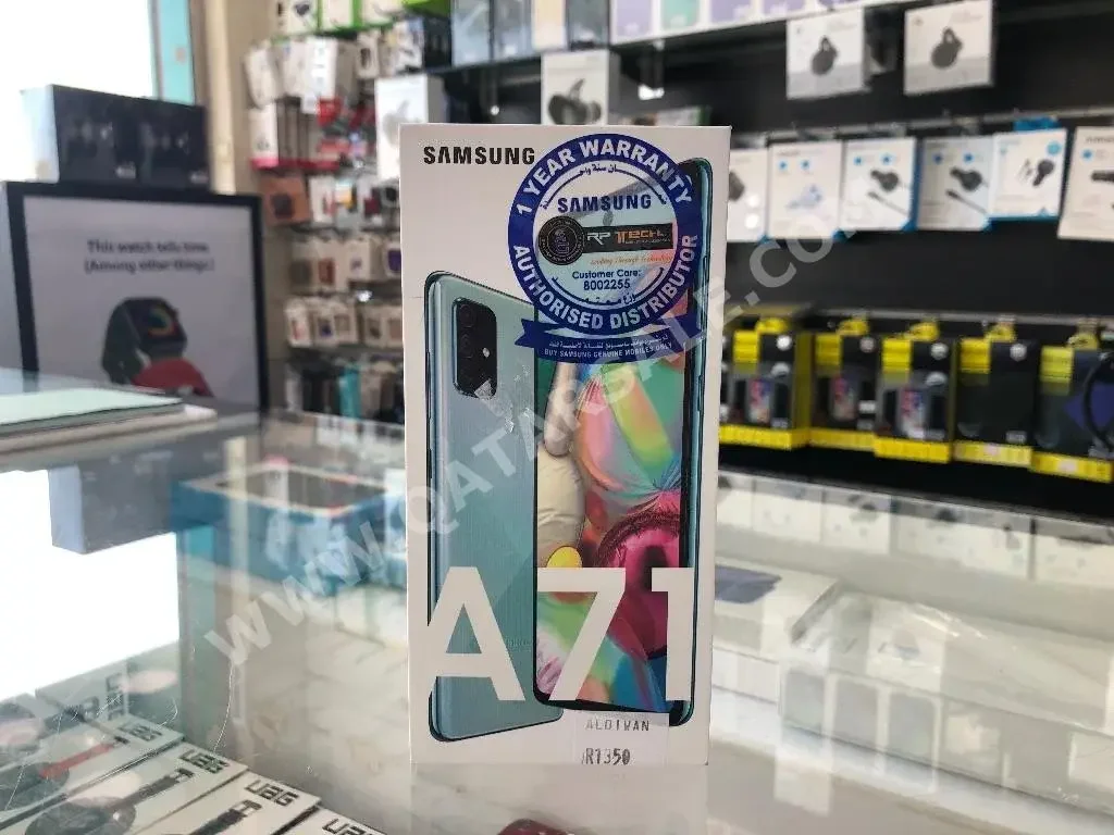 Samsung  - Galaxy A  - 71  - Blue  - 128 GB  - Under Warranty