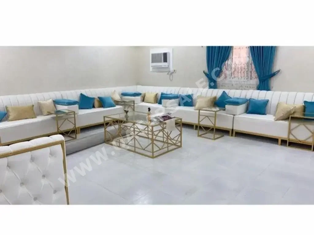 Sofas, Couches & Chairs Sofa Set  - Fabric  - White