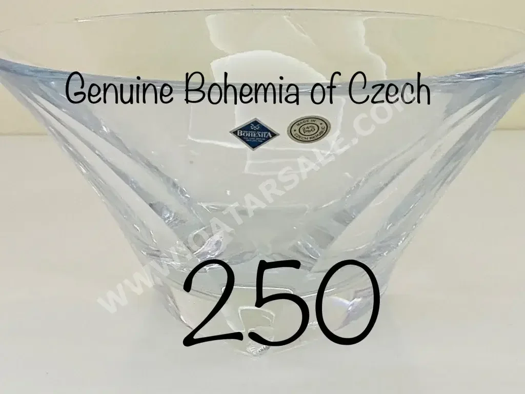 Vases & Bowls Large (Over 15W)  Table Vase  Transparent  Bohemian  Pyramid  Glass
