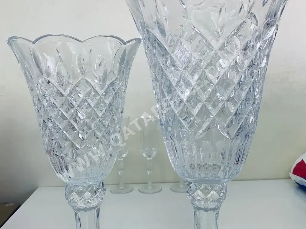 Vases & Bowls Large (Over 15W)  Table Vase  Transparent  Traditional  Cylinder  Glass