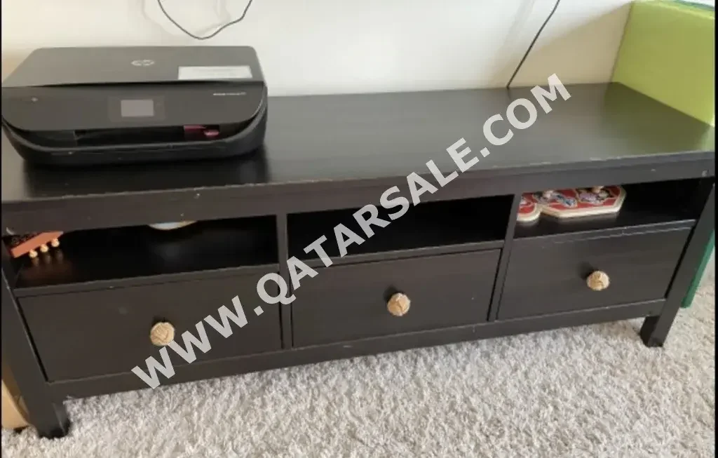 TV & Media Units  MDF  Wood  Brown  2018  148 CM  44 CM  57 CM  Rectangle Table  IKEA  Mid-Century Modern  Qatar