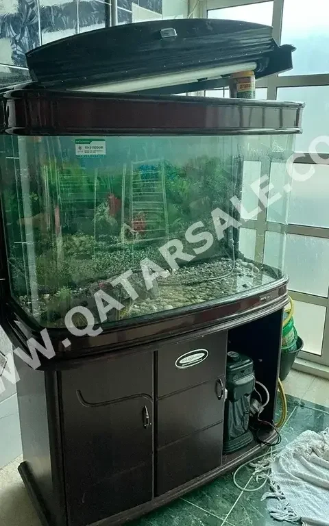 Aquariums - Brown  With Motor  With Cabinet
