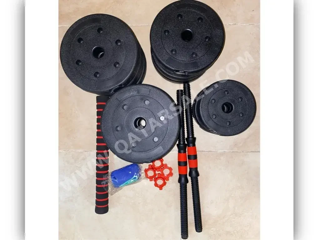 Weights - Spin-Lock Dumbbells  - Round  - Black