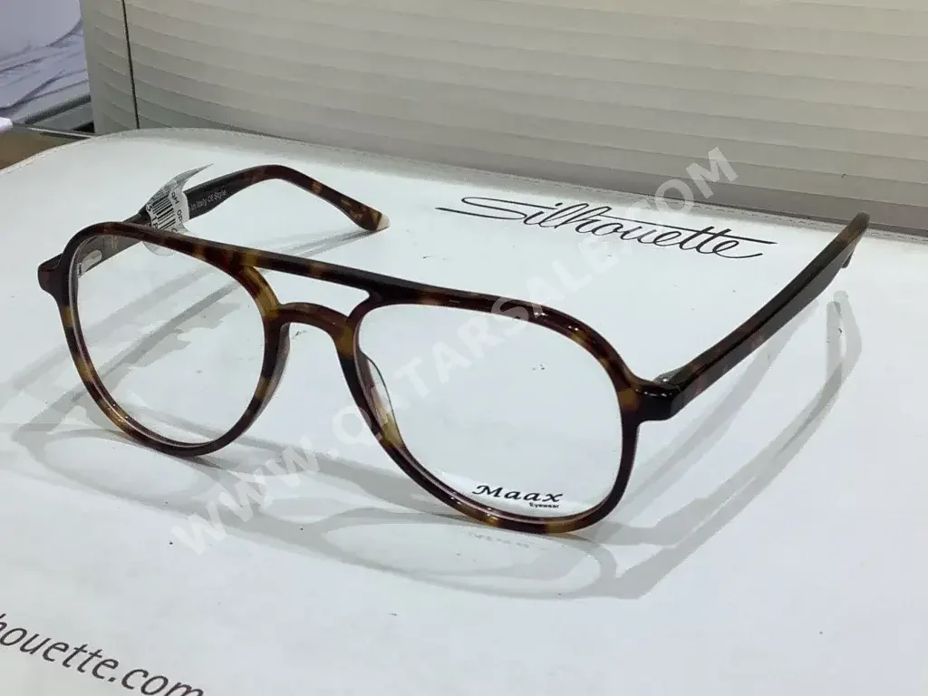 MAAX  Prescription Glasses  Brown  Round  Italy  for Unisex
