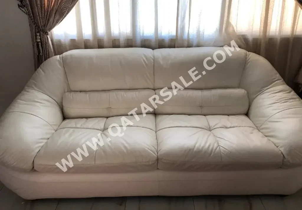 Sofas, Couches & Chairs Sofa Set  - Faux Leather  - White