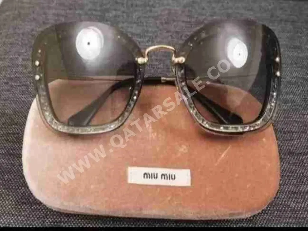 Miu Miu  Sunglasses  Gray  Square  for Women