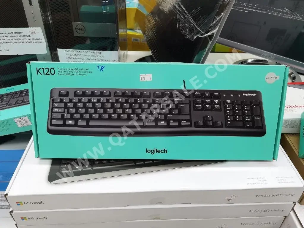 Keyboards Black /  Logitech  None  2020  Wired  K120  Tenkeyless  Warranty