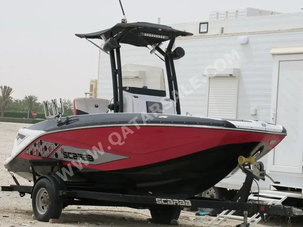 Speed Boat Scarab  With Parking  With Trailer