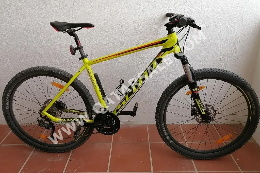 دراجة جبلية  - كبير(19-20 بوصة)  - الأصفر