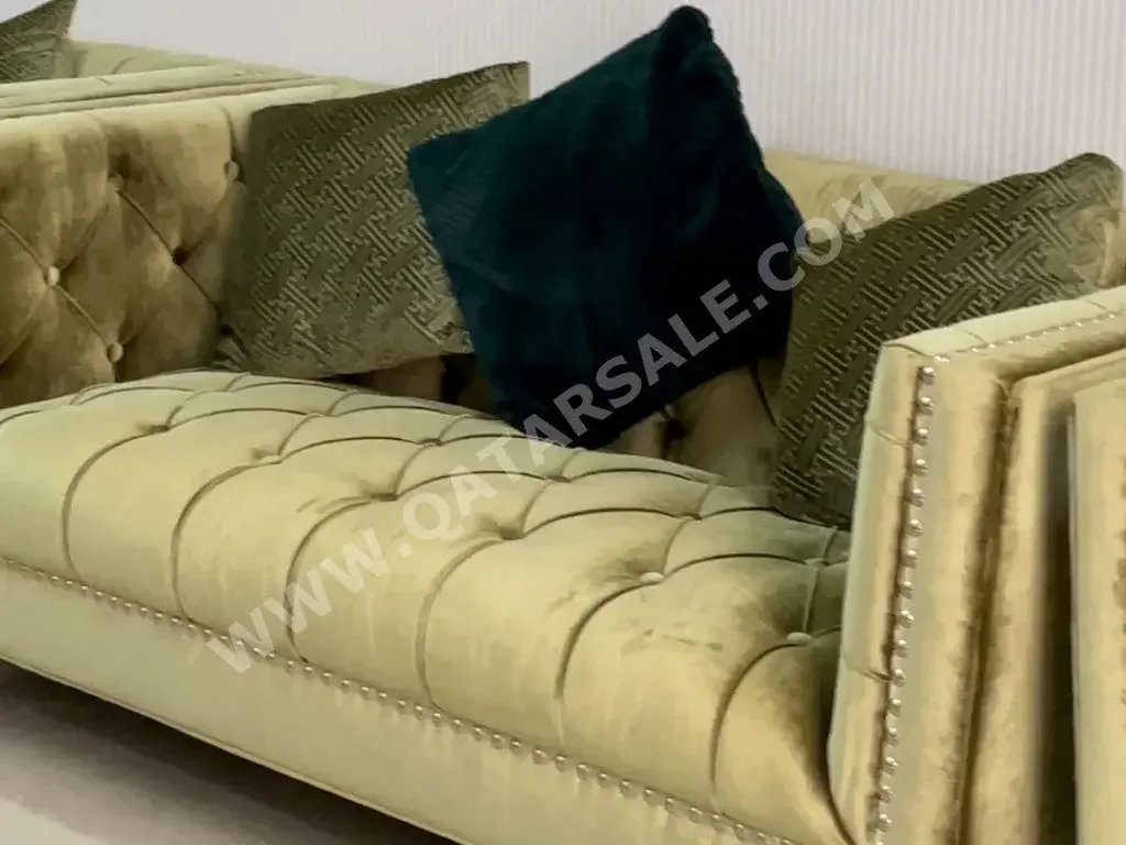 Sofas, Couches & Chairs Midas  Sofa Set  - Velvet  - Green