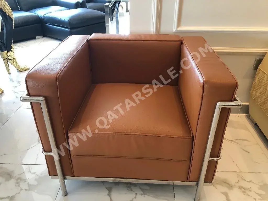 Sofas, Couches & Chairs Accent Sofas  - Faux Leather  - Brown