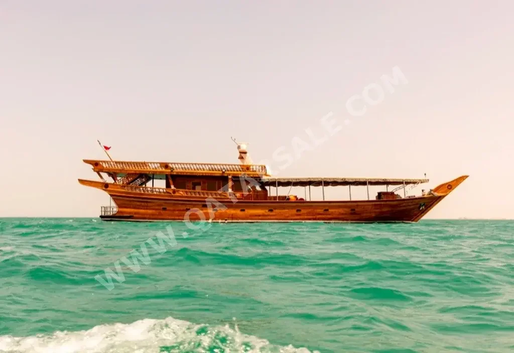 Wooden Boat Sanbuk Length 140 ft  Brown  2018  With Parking