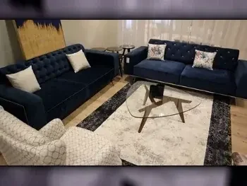 Sofas, Couches & Chairs Sofa Set  - Chenille  - Blue