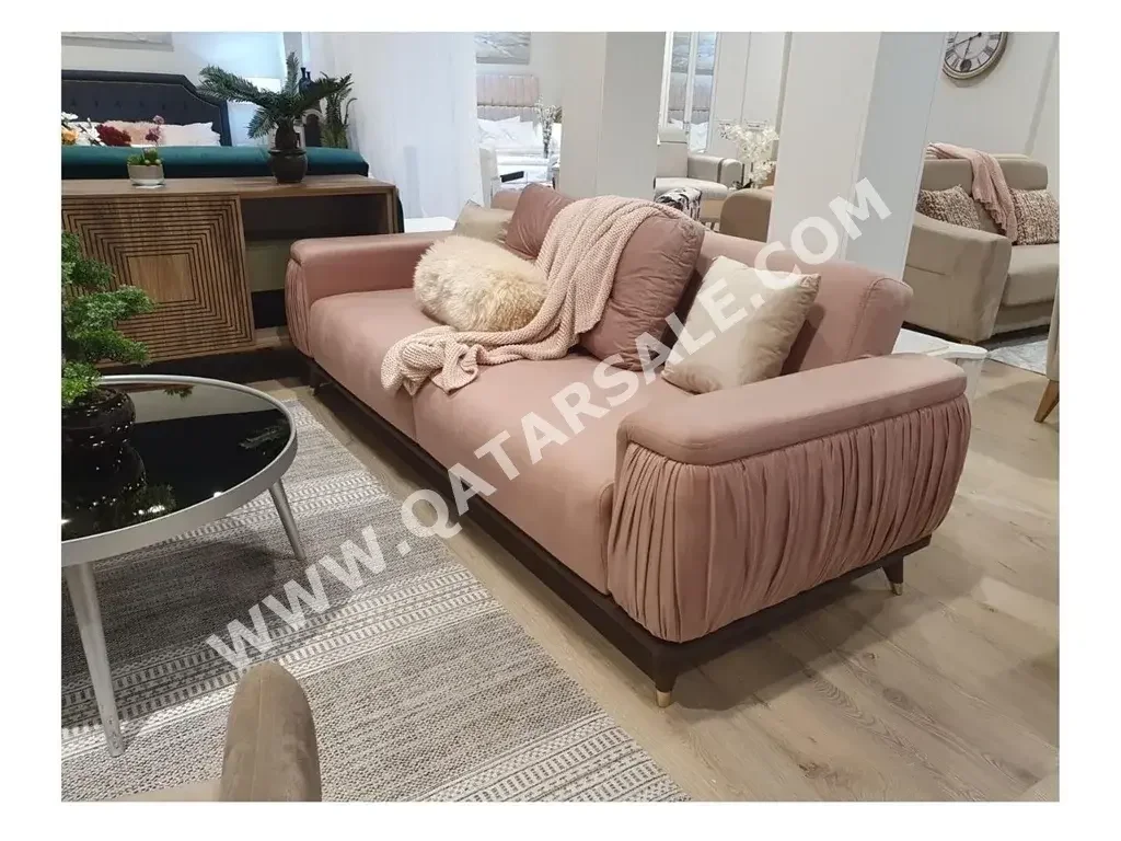 Sofas, Couches & Chairs - Fabric  - Pink  - Sofa Bed